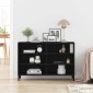 vidaXL Πλαϊνό γραφείο Μαύρη Οξυά 103,5 x 35 x 70 εκ.