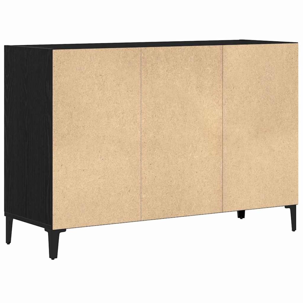 vidaXL Πλαϊνό γραφείο Μαύρη Οξυά 103,5 x 35 x 70 εκ.