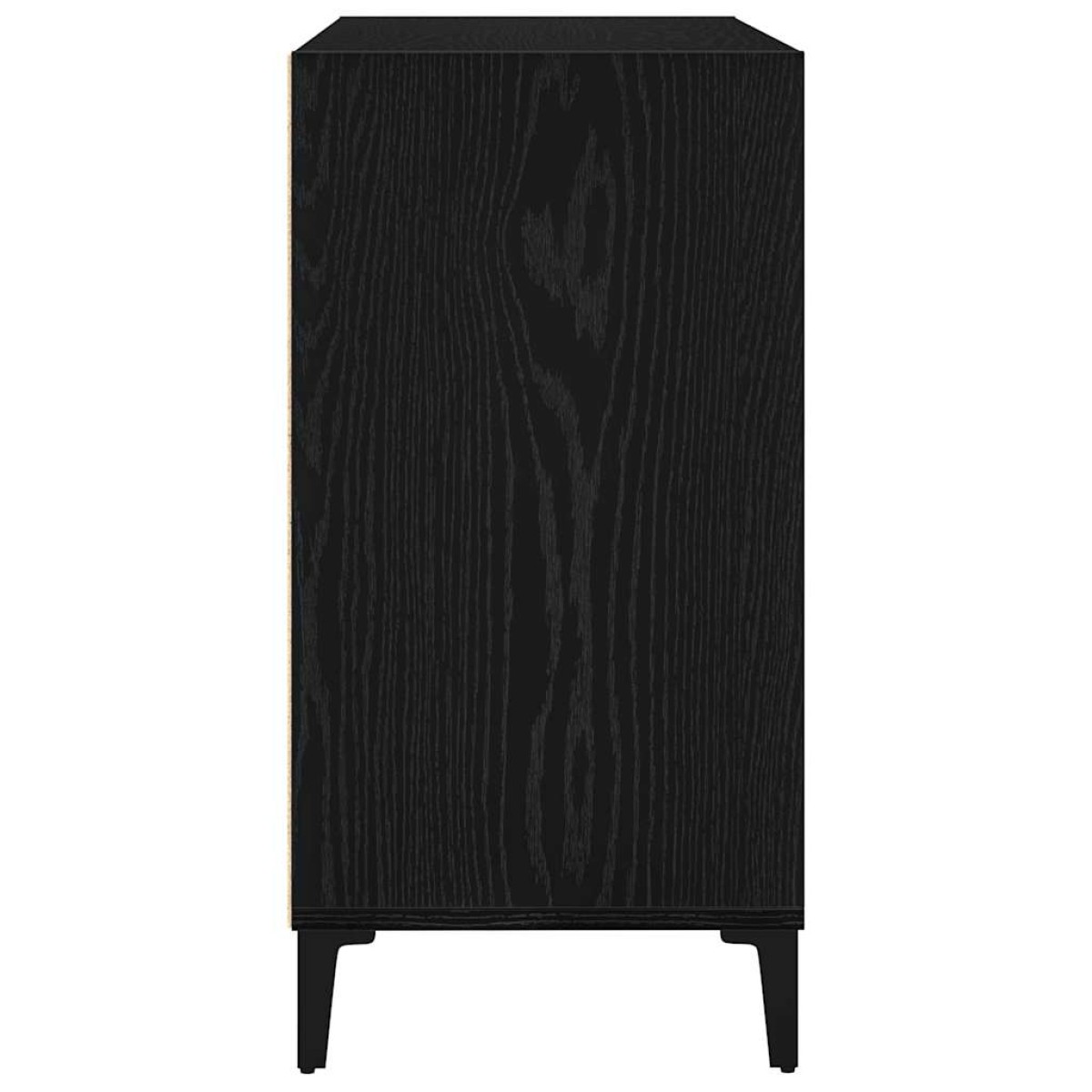 vidaXL Πλαϊνό γραφείο Μαύρη Οξυά 103,5 x 35 x 70 εκ.