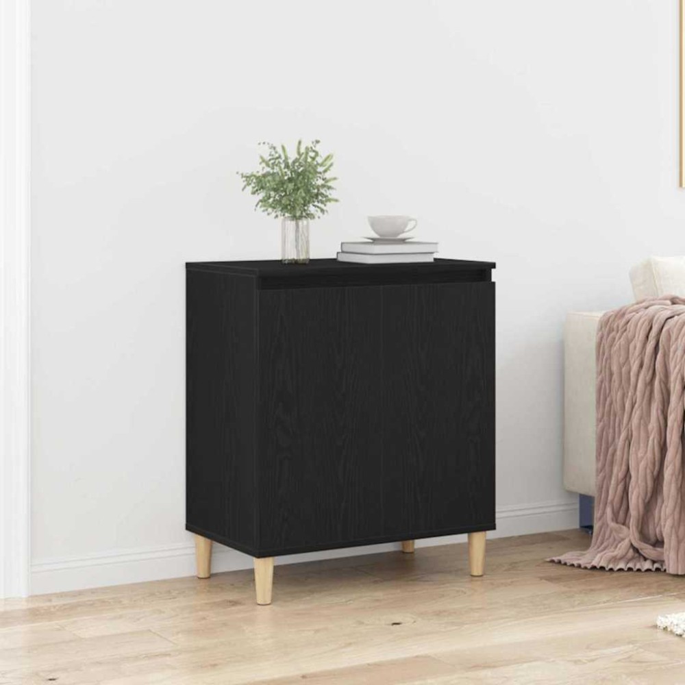 vidaXL Πλαϊνό γραφείο Μαύρη Οξυά 60 x 35 x 70 cm Επεξεργασμένο Ξύλο