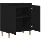 vidaXL Πλαϊνό γραφείο Μαύρη Οξυά 60 x 35 x 70 cm Επεξεργασμένο Ξύλο