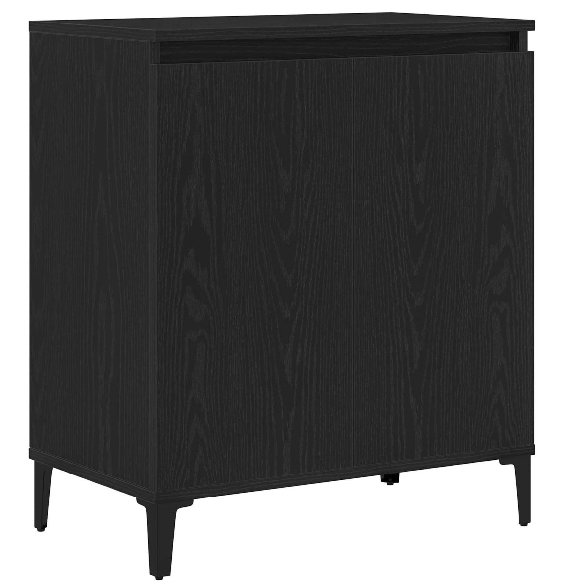 vidaXL Πλαϊνό γραφείο Μαύρη Οξυά 60 x 35 x 70 cm Επεξεργασμένο Ξύλο