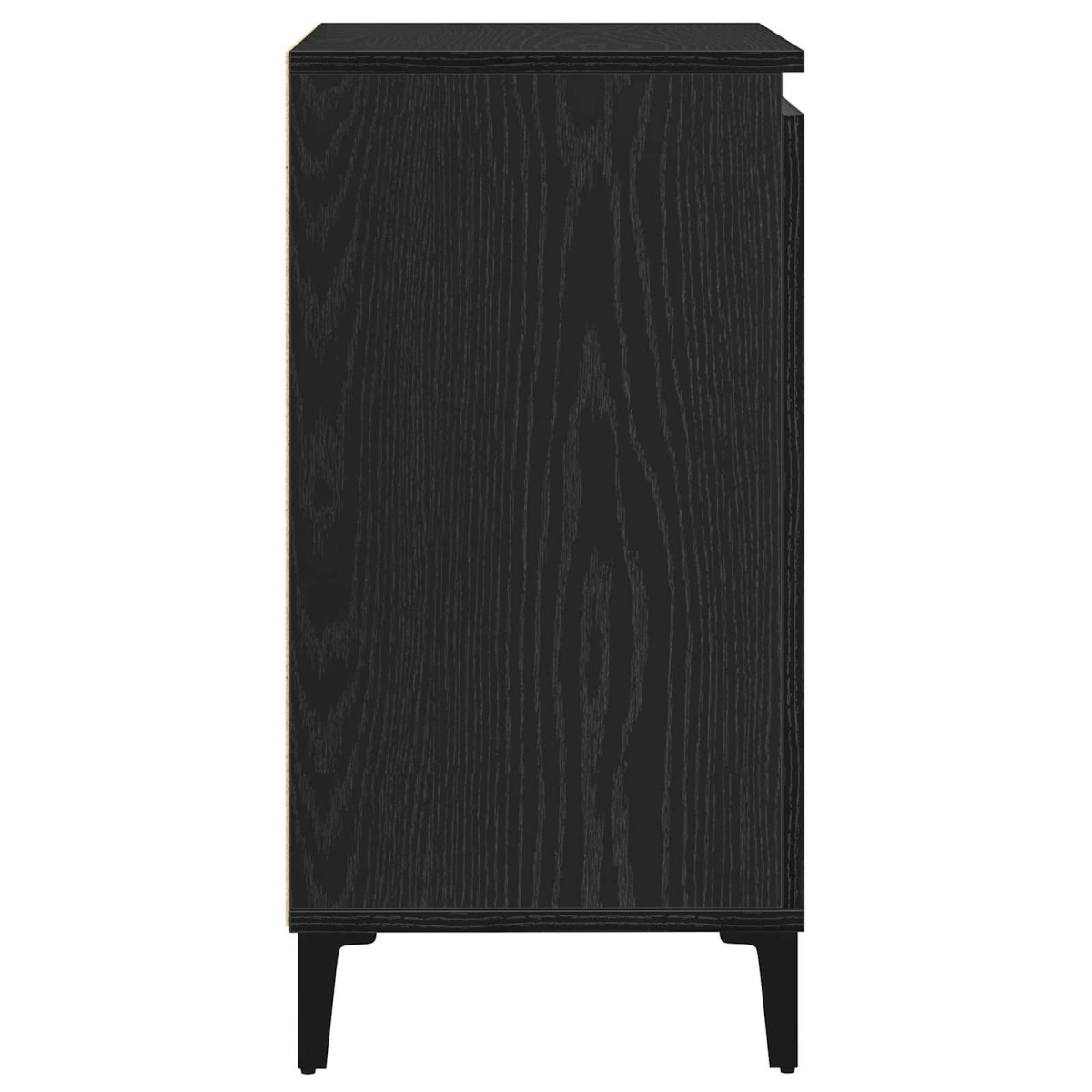 vidaXL Πλαϊνό γραφείο Μαύρη Οξυά 60 x 35 x 70 cm Επεξεργασμένο Ξύλο