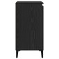vidaXL Πλαϊνό γραφείο Μαύρη Οξυά 60 x 35 x 70 cm Επεξεργασμένο Ξύλο