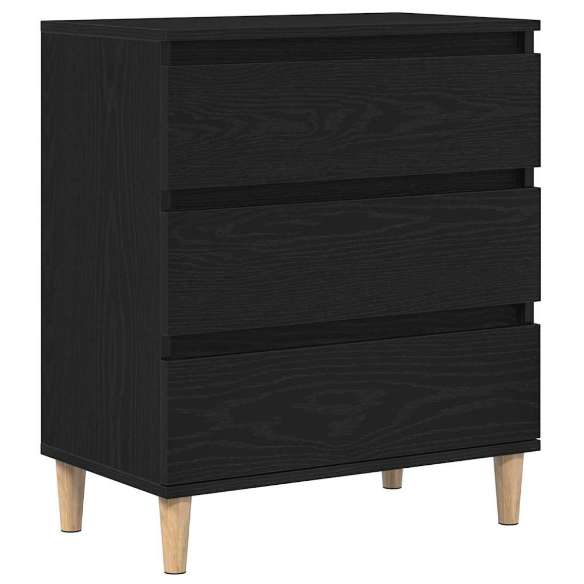 vidaXL Πλαϊνό γραφείο Μαύρη Οξυά 60 x 35 x 70 cm Επεξεργασμένο Ξύλο