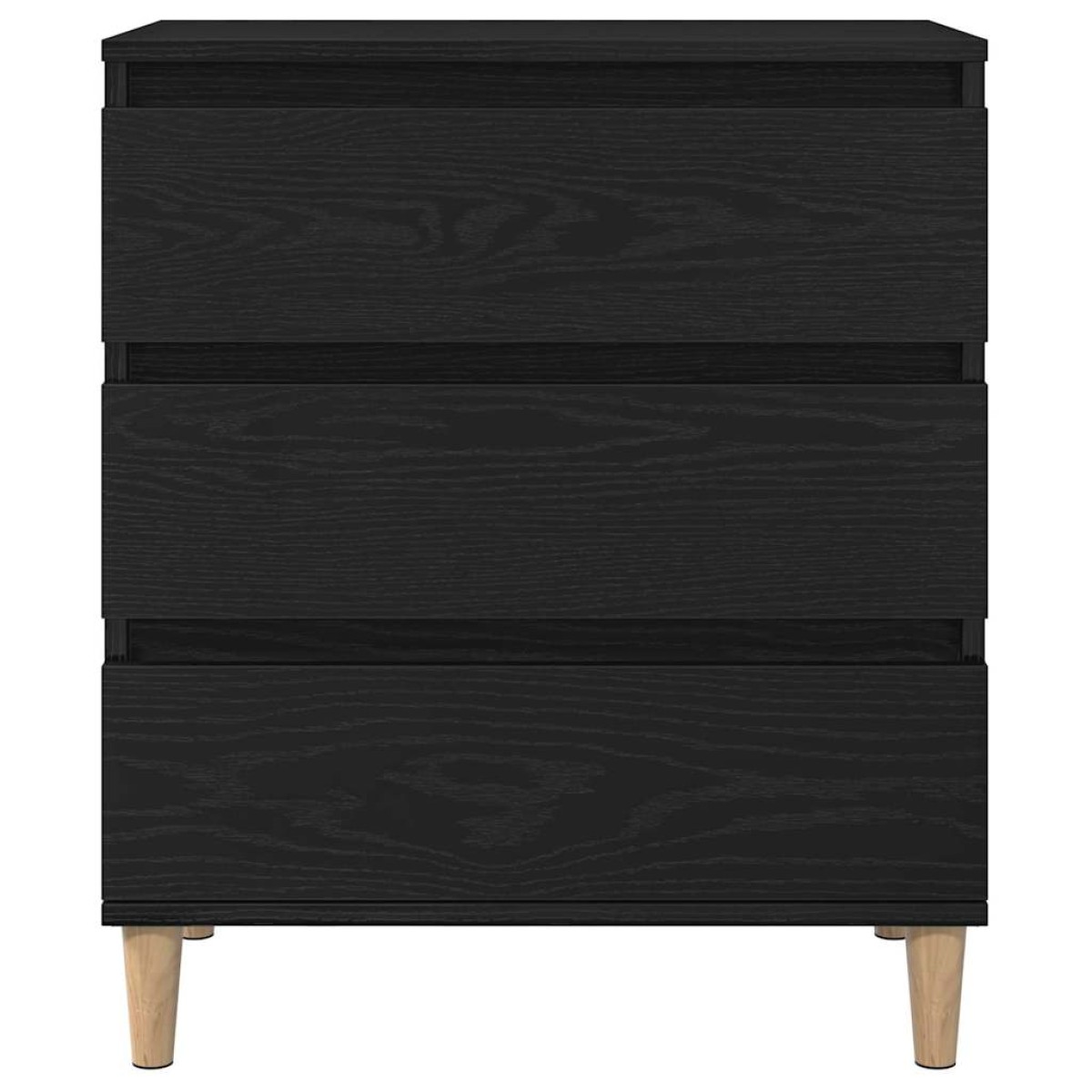 vidaXL Πλαϊνό γραφείο Μαύρη Οξυά 60 x 35 x 70 cm Επεξεργασμένο Ξύλο