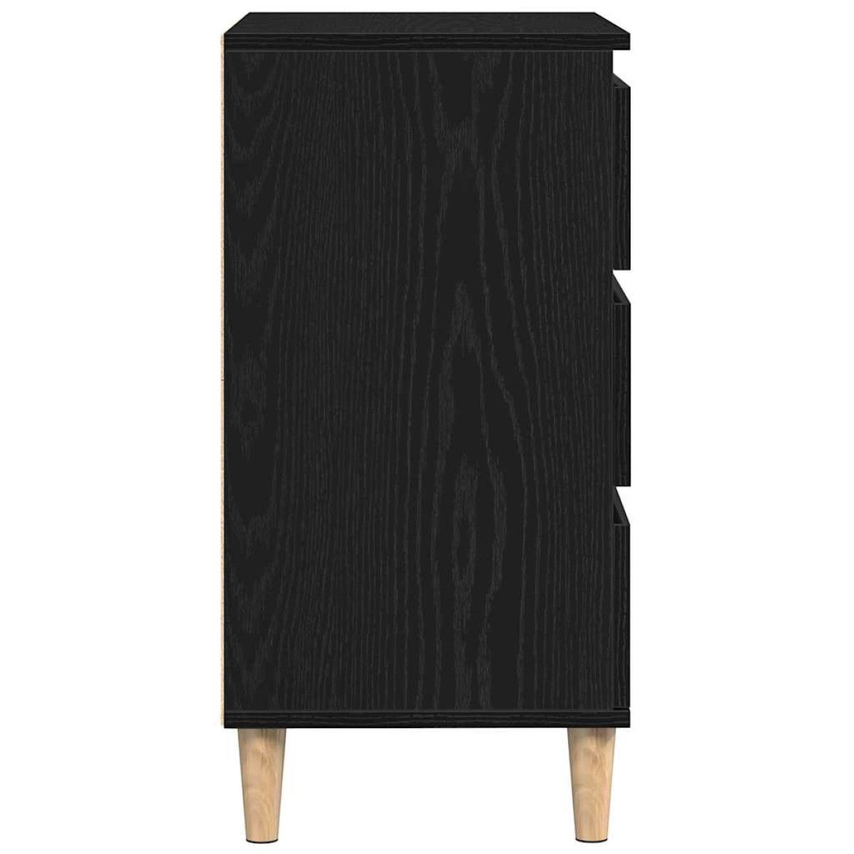 vidaXL Πλαϊνό γραφείο Μαύρη Οξυά 60 x 35 x 70 cm Επεξεργασμένο Ξύλο
