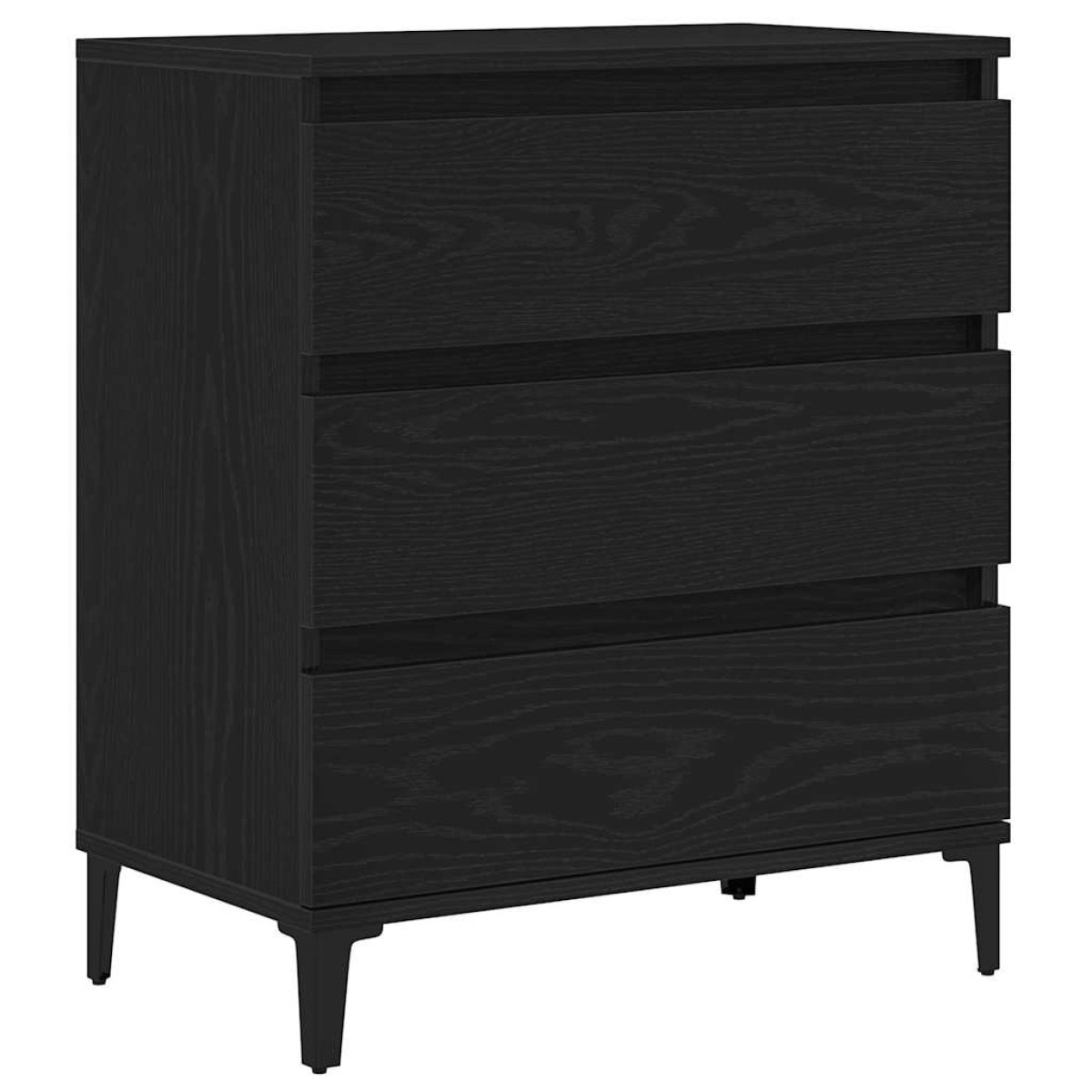 vidaXL Πλαϊνό γραφείο Μαύρη Οξυά 60 x 35 x 70 cm Επεξεργασμένο Ξύλο
