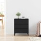 vidaXL Πλαϊνό γραφείο Μαύρη Οξυά 60 x 35 x 70 cm Επεξεργασμένο Ξύλο
