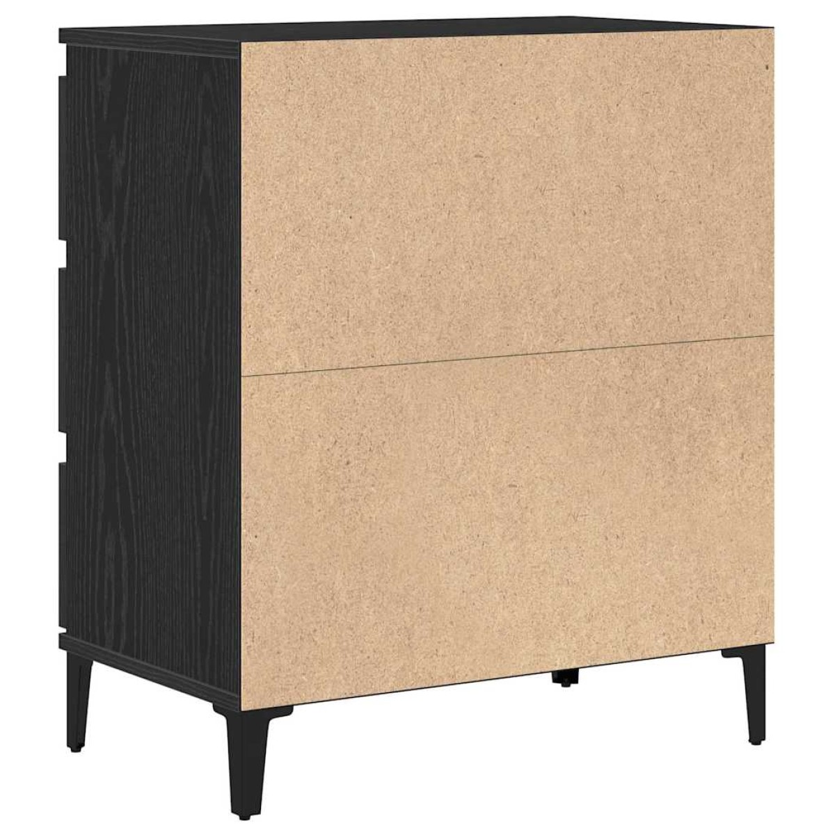vidaXL Πλαϊνό γραφείο Μαύρη Οξυά 60 x 35 x 70 cm Επεξεργασμένο Ξύλο