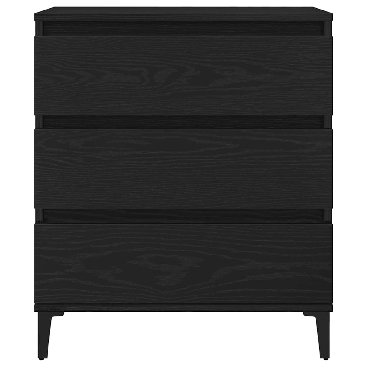 vidaXL Πλαϊνό γραφείο Μαύρη Οξυά 60 x 35 x 70 cm Επεξεργασμένο Ξύλο