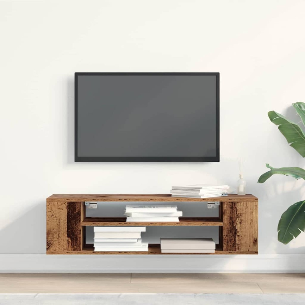 vidaXL Ντουλάπι TV 100 x 30 x 26,5 εκ Παλαιό ξύλο Επεξεργασμένο Ξύλο