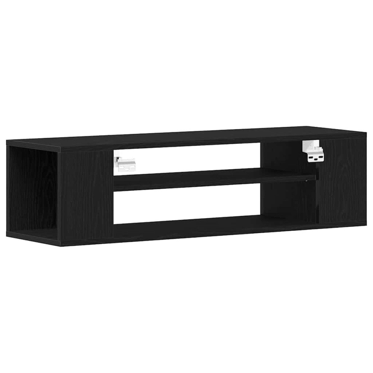vidaXL Ντουλάπι TV 100 x 30 x 26,5 εκ Μαύρη Οξυά Επεξεργασμένο Ξύλο