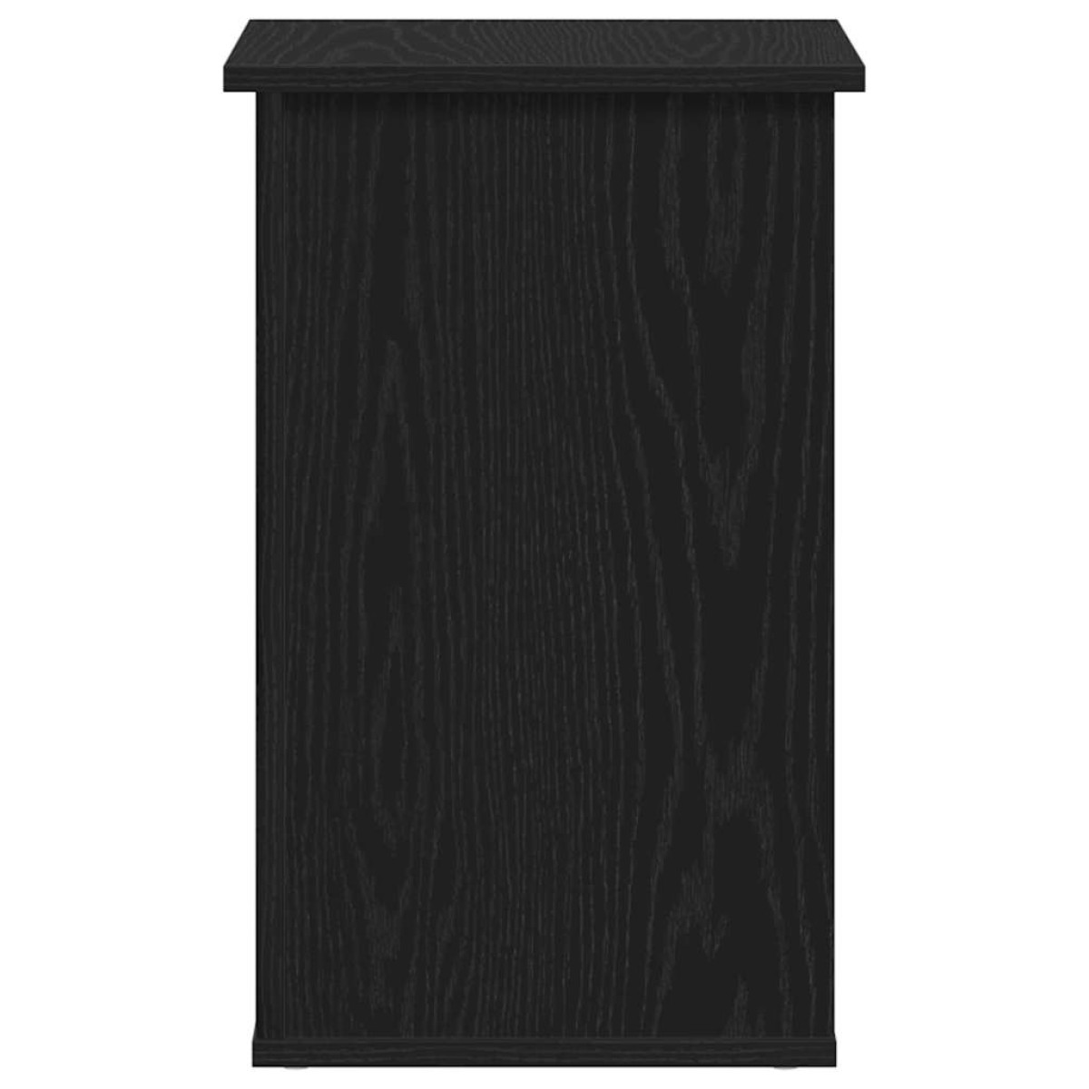 vidaXL Βοηθητικό ντουλάπι Μαύρη Οξυά 35 x 35 x 55 εκ.