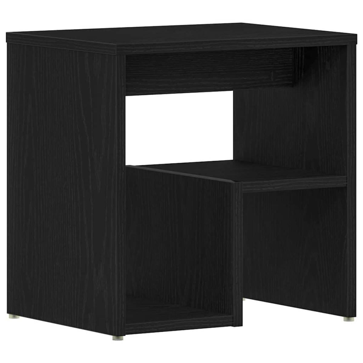 vidaXL Κομοδίνο 2 τεμ. Μαύρη Οξυά 40 x 30 x 40 εκ Επεξεργασμένο Ξύλο
