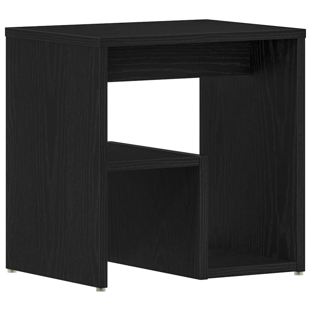 vidaXL Κομοδίνο 2 τεμ. Μαύρη Οξυά 40 x 30 x 40 εκ Επεξεργασμένο Ξύλο