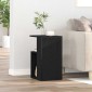 vidaXL Τραπεζάκι Πλευράς Μαύρη Οξυά 36 x 30 x 56 εκ Επεξεργασμένο Ξύλο