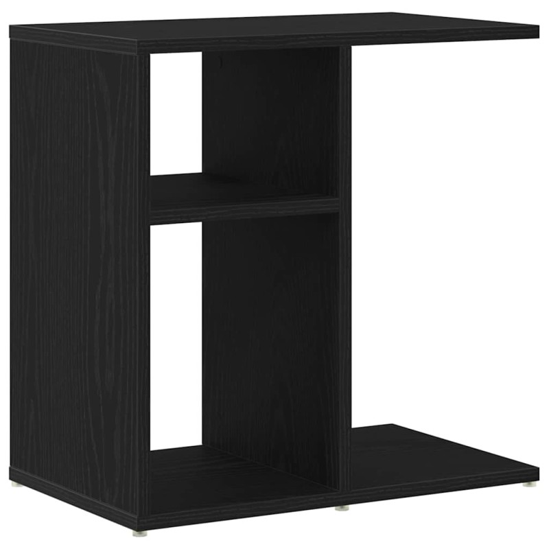 vidaXL Τραπεζάκι Πλευράς Μαύρη Οξυά 50 x 30 x 50 cm Επεξεργασμένο Ξύλο