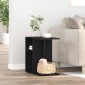 vidaXL Τραπεζάκι Πλευράς Μαύρη Οξυά 50 x 30 x 50 cm Επεξεργασμένο Ξύλο