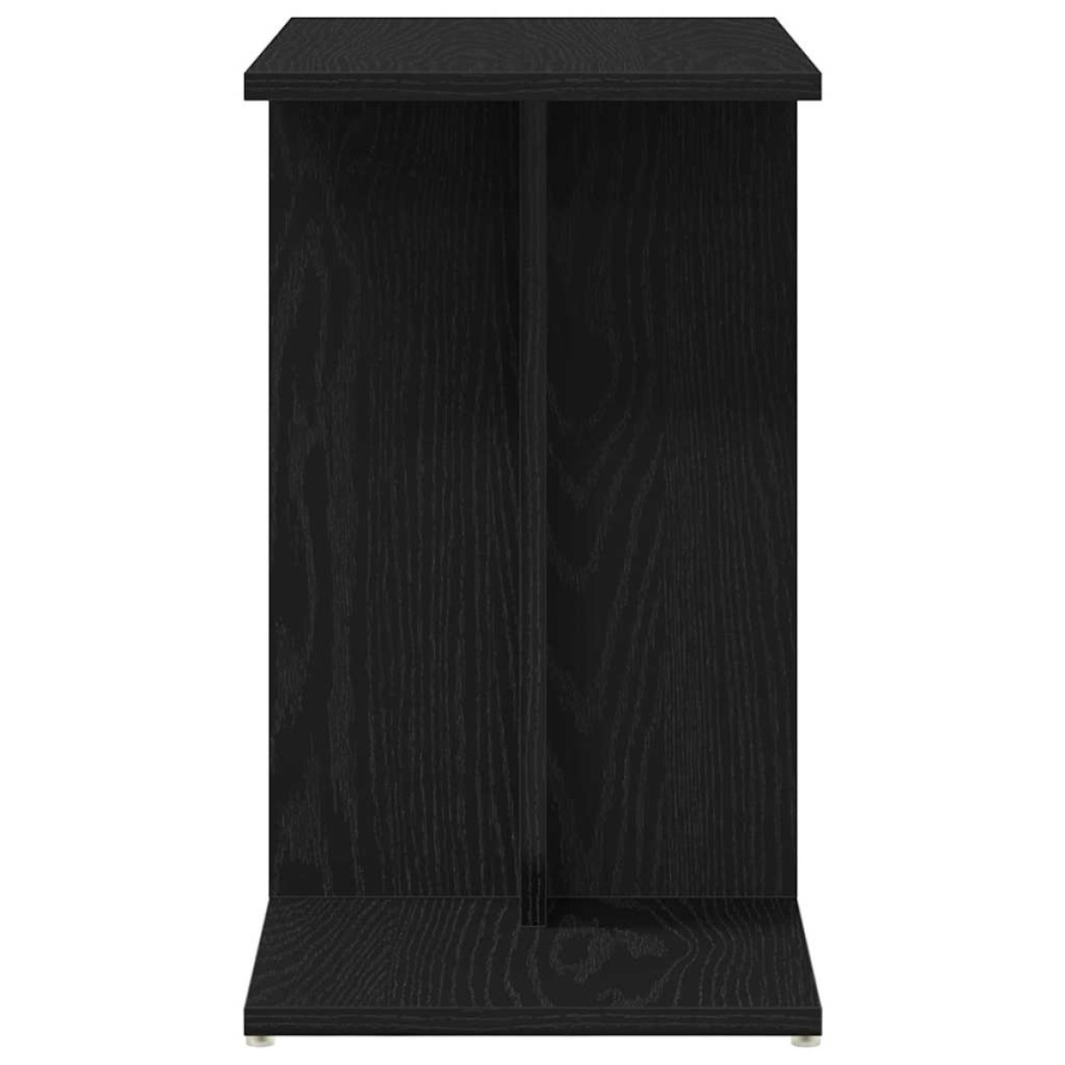 vidaXL Τραπεζάκι Πλευράς Μαύρη Οξυά 50 x 30 x 50 cm Επεξεργασμένο Ξύλο
