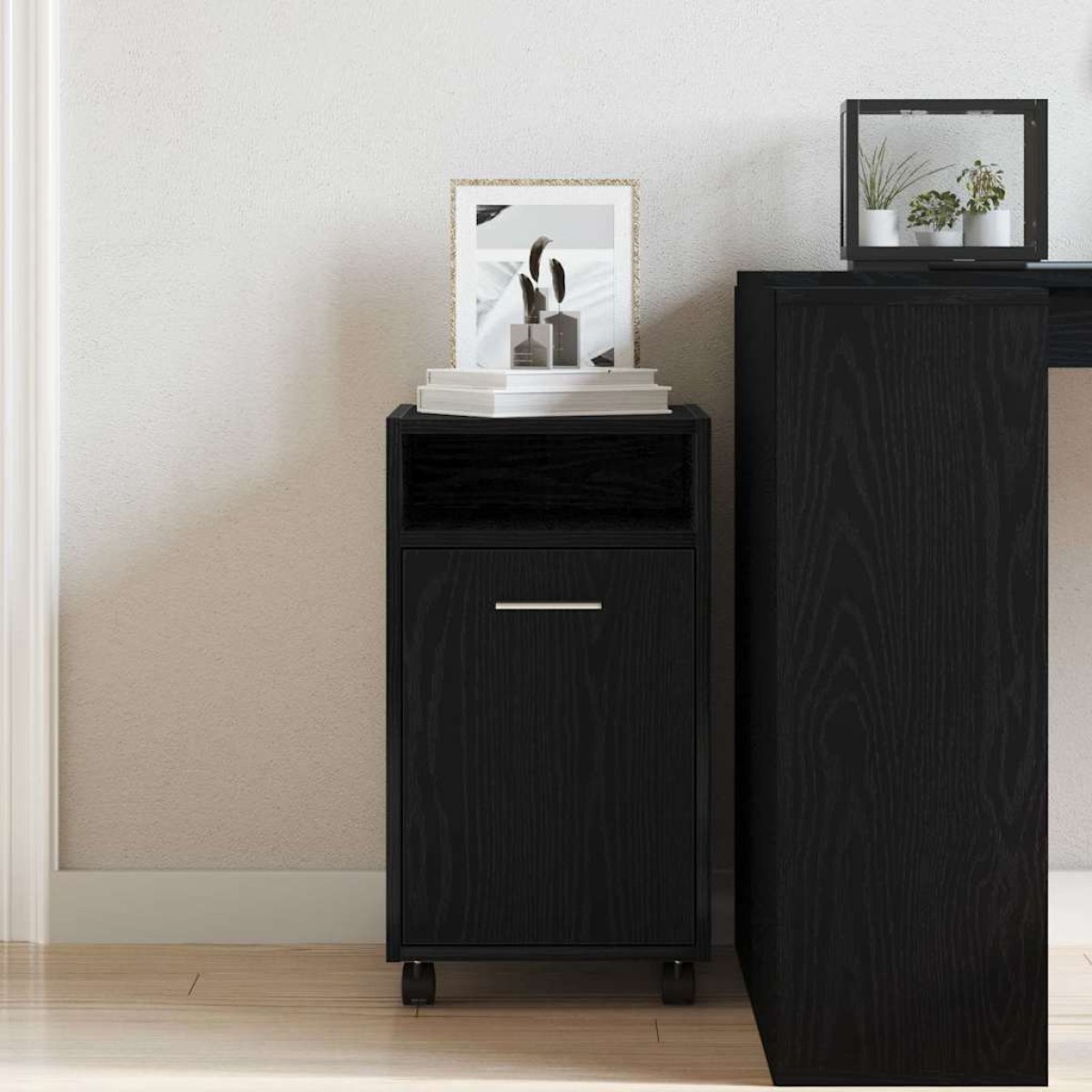 vidaXL Κινητό Πλευρικό Ντουλάπι 33 x 38 x 60 εκ Επεξεργασμένο Ξύλο