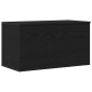 vidaXL Κουτί αποθήκευσης Μαύρη Οξυά 84 x 42 x 46 cm Επεξεργασμένο Ξύλο