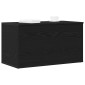 vidaXL Κουτί αποθήκευσης Μαύρη Οξυά 84 x 42 x 46 cm Επεξεργασμένο Ξύλο