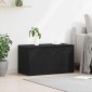 vidaXL Κουτί αποθήκευσης Μαύρη Οξυά 84 x 42 x 46 cm Επεξεργασμένο Ξύλο