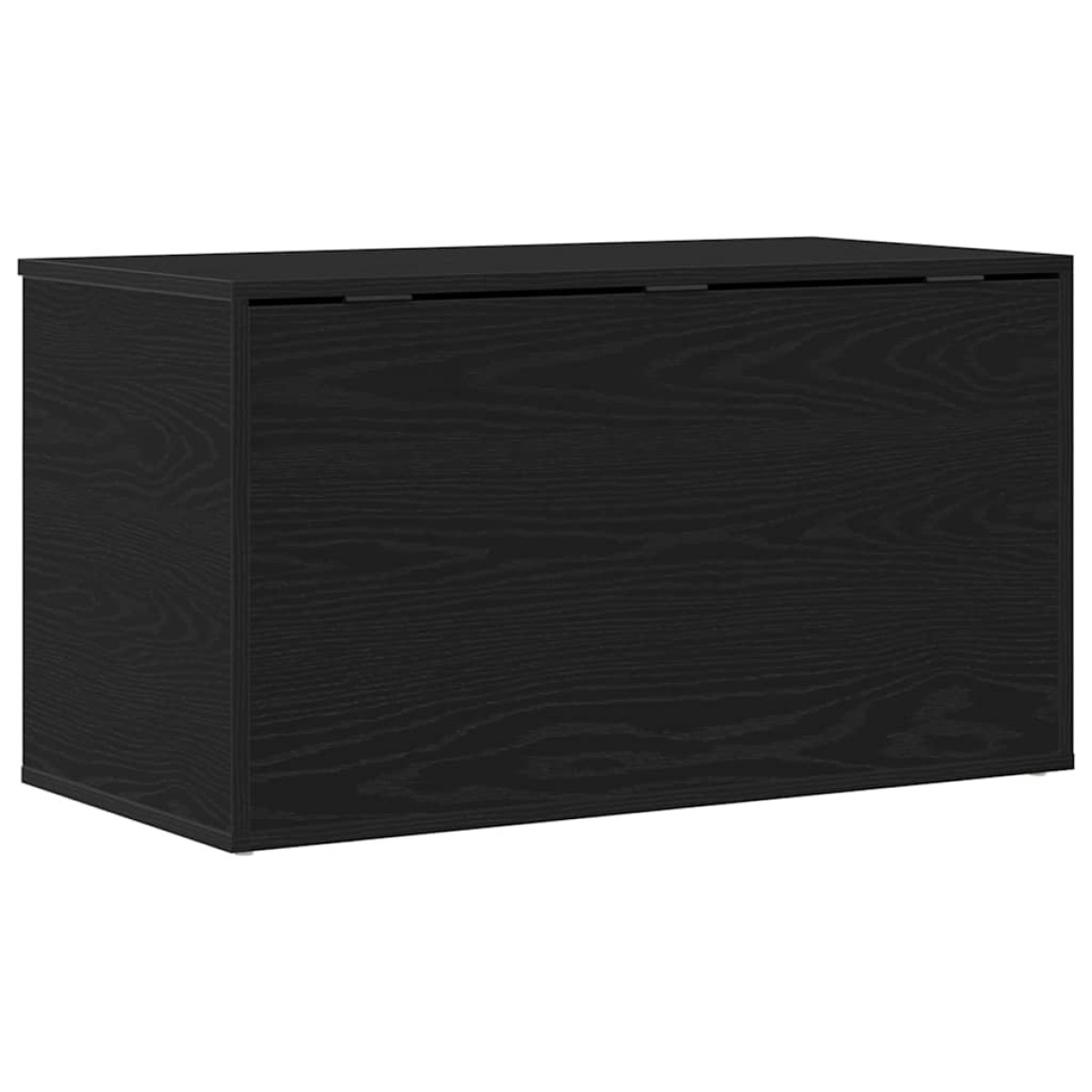 vidaXL Κουτί αποθήκευσης Μαύρη Οξυά 84 x 42 x 46 cm Επεξεργασμένο Ξύλο