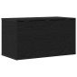 vidaXL Κουτί αποθήκευσης Μαύρη Οξυά 84 x 42 x 46 cm Επεξεργασμένο Ξύλο