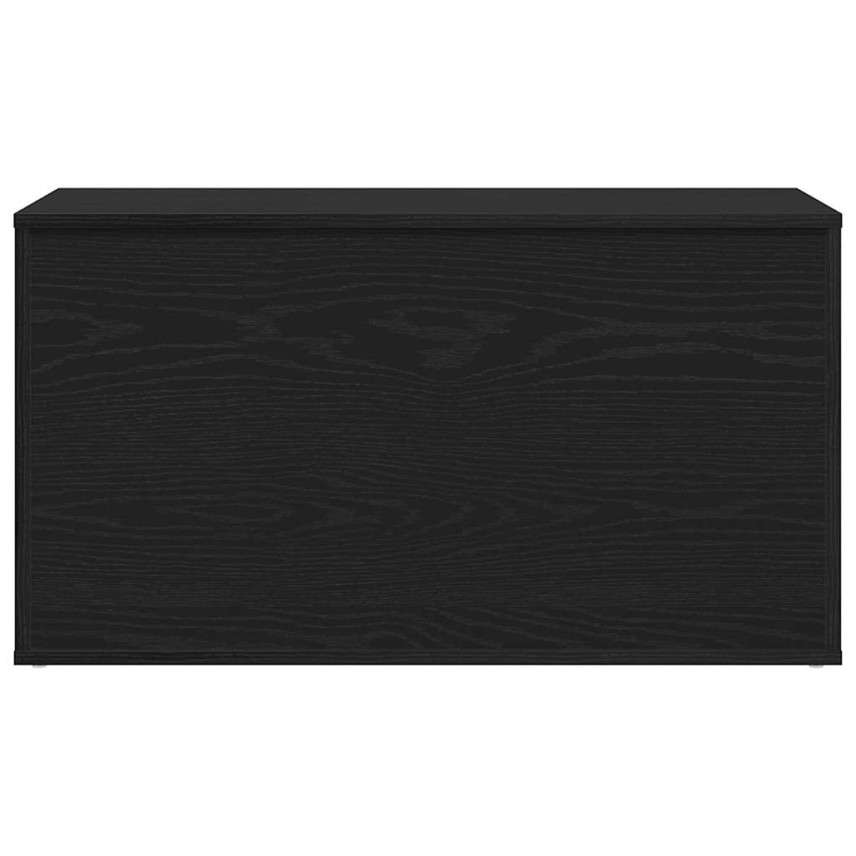 vidaXL Κουτί αποθήκευσης Μαύρη Οξυά 84 x 42 x 46 cm Επεξεργασμένο Ξύλο