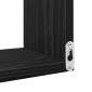 vidaXL Ράφι Τοίχου Επιτοίχιο Μαύρη Οξυά 40 x 40 x 49,5 εκ.