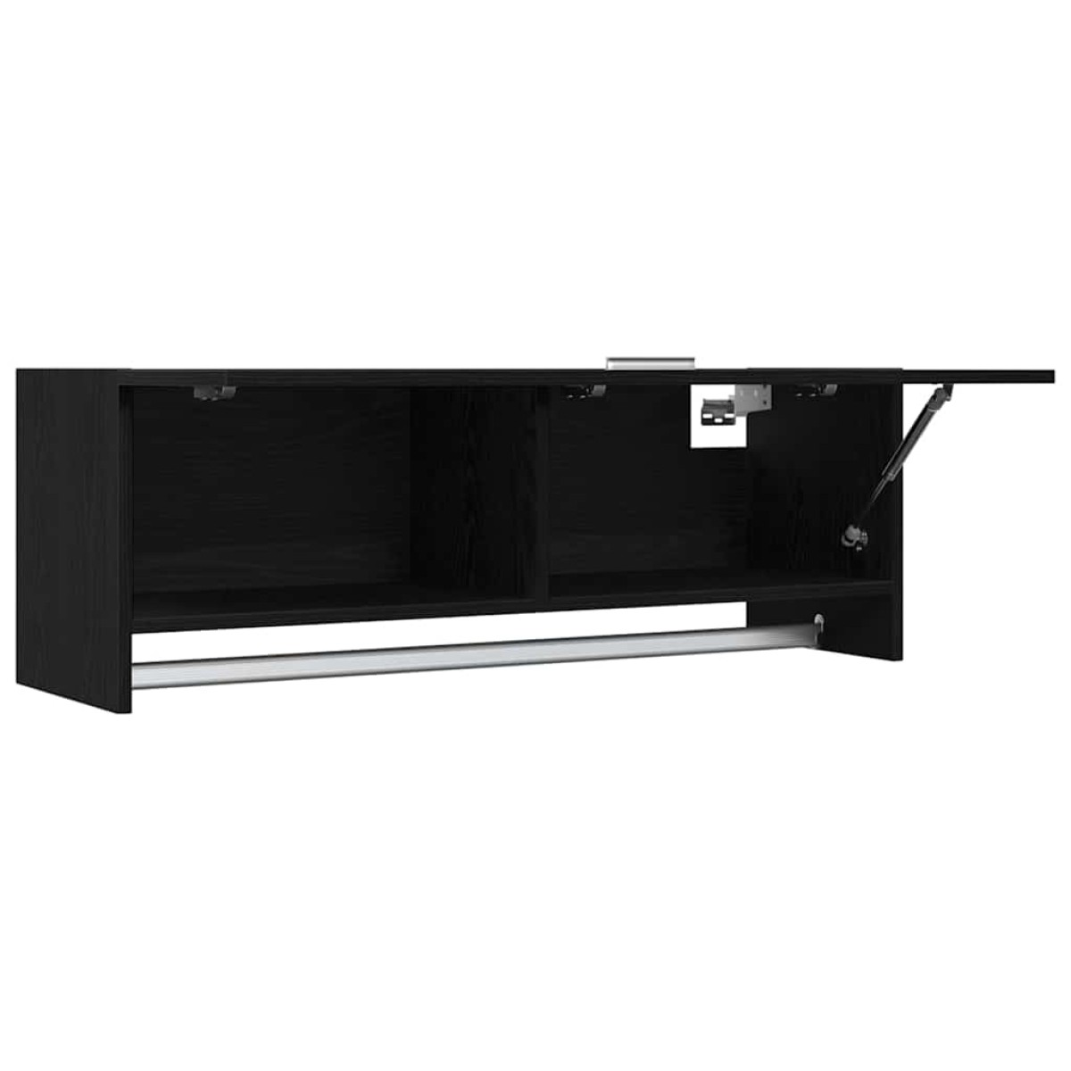 vidaXL Ντουλάπι Μαύρη Οξυά 100 x 32,5 x 35 cm Επεξεργασμένο Ξύλο