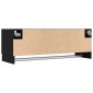 vidaXL Ντουλάπι Μαύρη Οξυά 100 x 32,5 x 35 cm Επεξεργασμένο Ξύλο