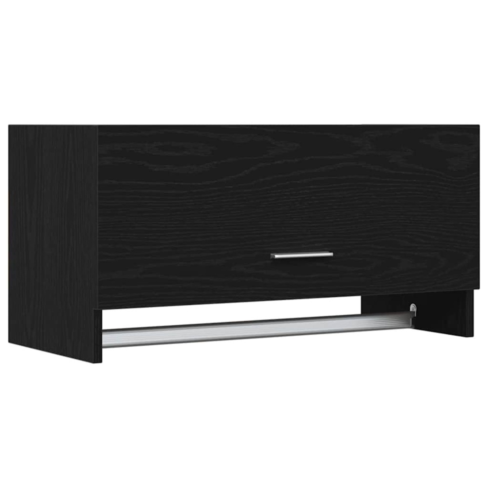 vidaXL Ντουλάπι Μαύρη Οξυά 70 x 32,5 x 35 cm Επεξεργασμένο Ξύλο