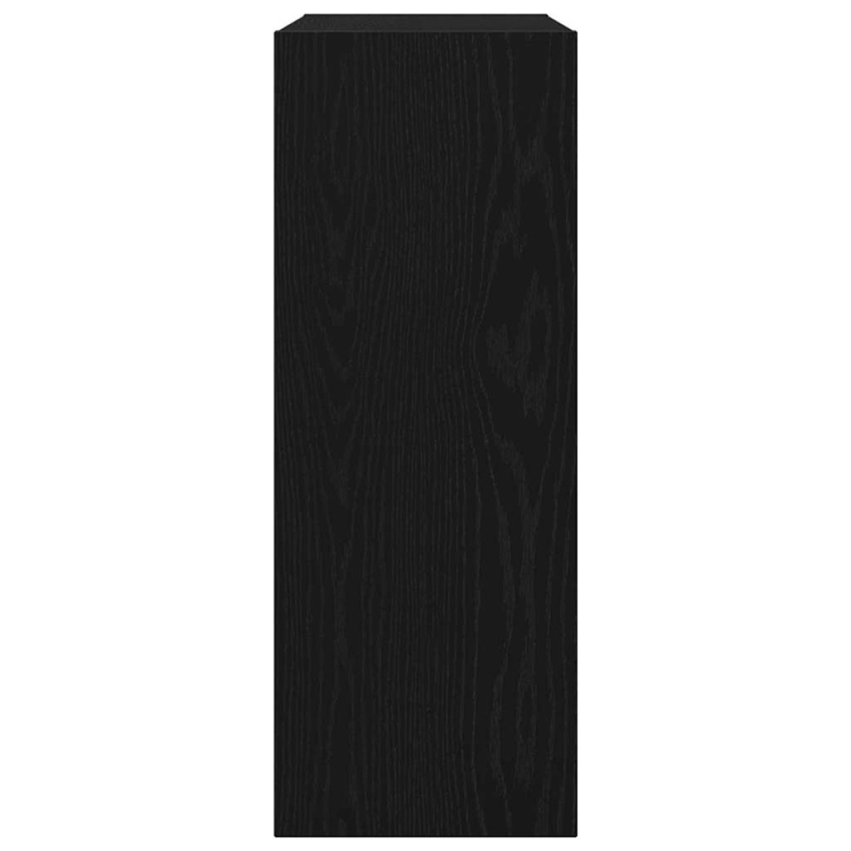 vidaXL Τραπέζι κονσόλας Μαύρη Οξυά 78 x 30 x 80 εκ. Επεξεργασμένο Ξύλο