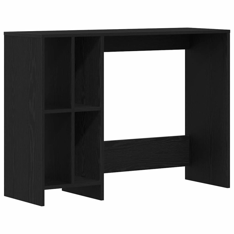 vidaXL Γραφείο Μαύρη Οξυά Επεξεργασμένο Ξύλο 102,5 x 35 x 75 εκ