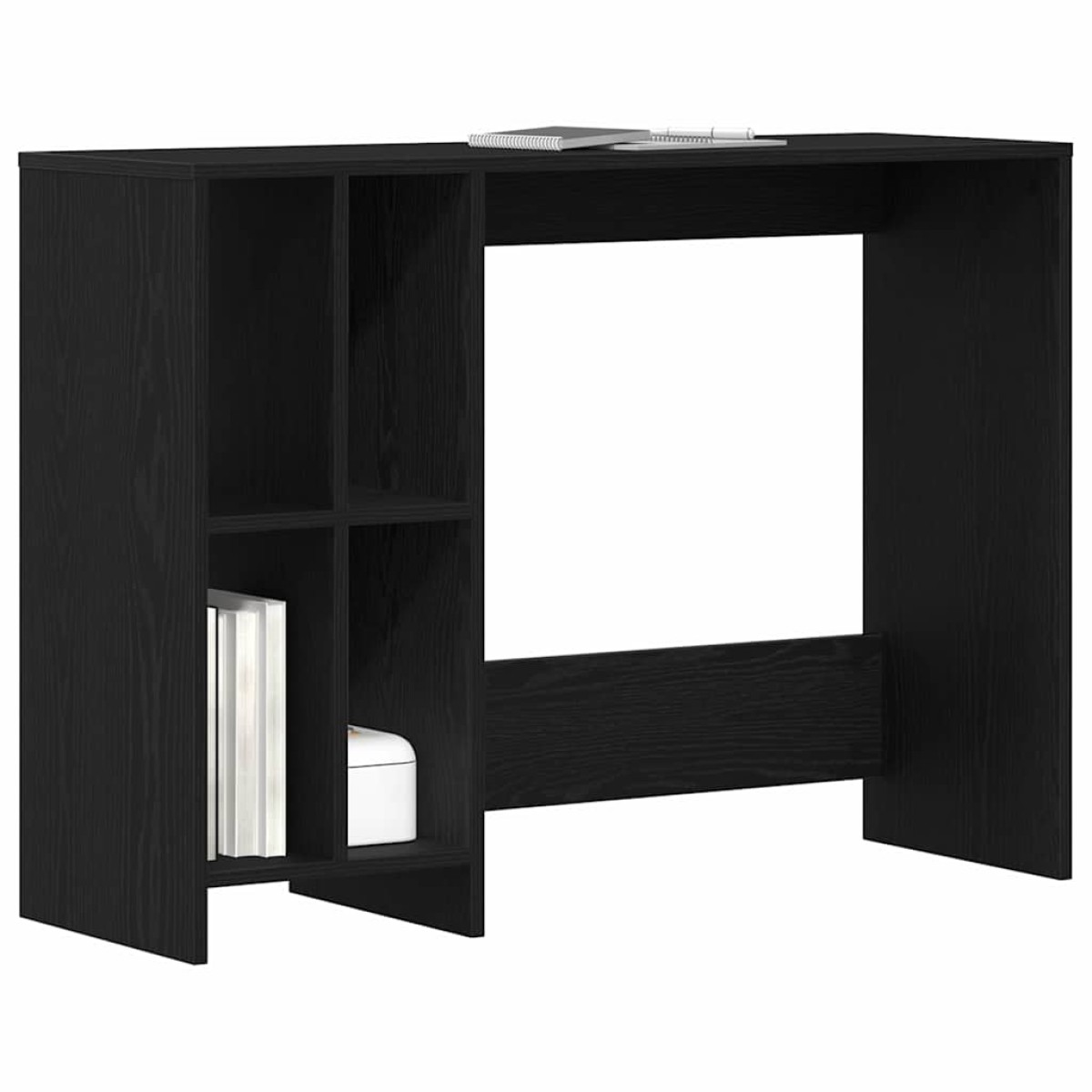 vidaXL Γραφείο Μαύρη Οξυά Επεξεργασμένο Ξύλο 102,5 x 35 x 75 εκ