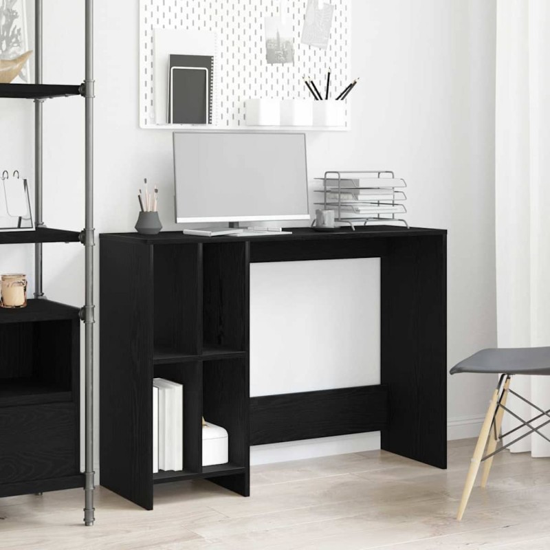 vidaXL Γραφείο Μαύρη Οξυά Επεξεργασμένο Ξύλο 102,5 x 35 x 75 εκ