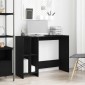 vidaXL Γραφείο Μαύρη Οξυά Επεξεργασμένο Ξύλο 102,5 x 35 x 75 εκ