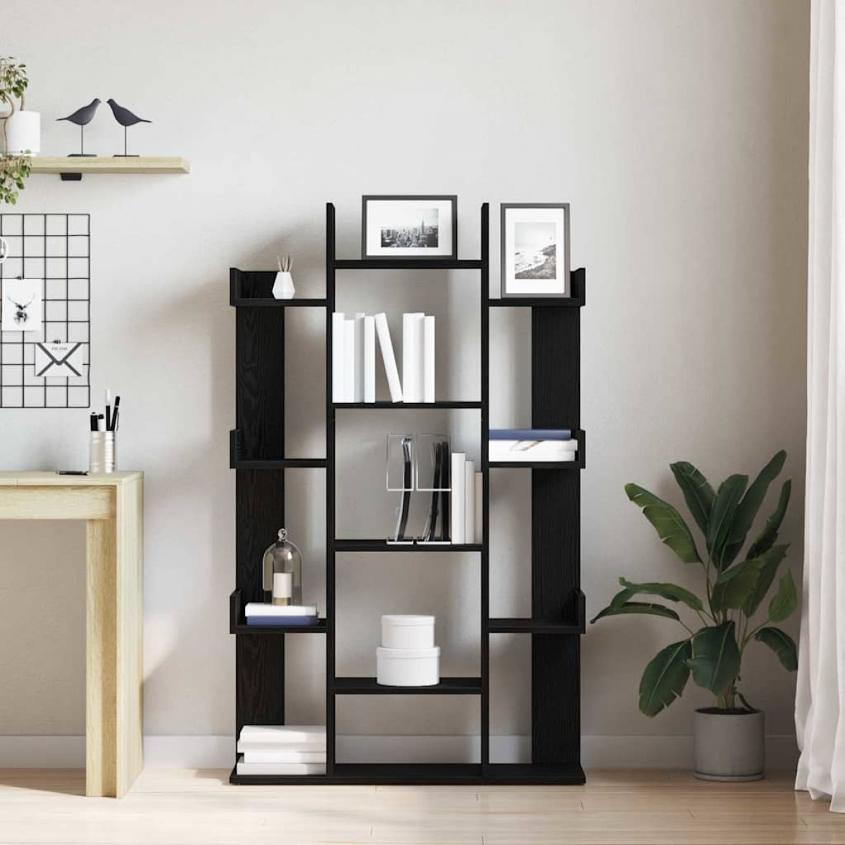 vidaXL Βιβλιοθήκη 13 επιπέδων 86 x 25,5 x 140 εκ Επεξεργασμένο Ξύλο