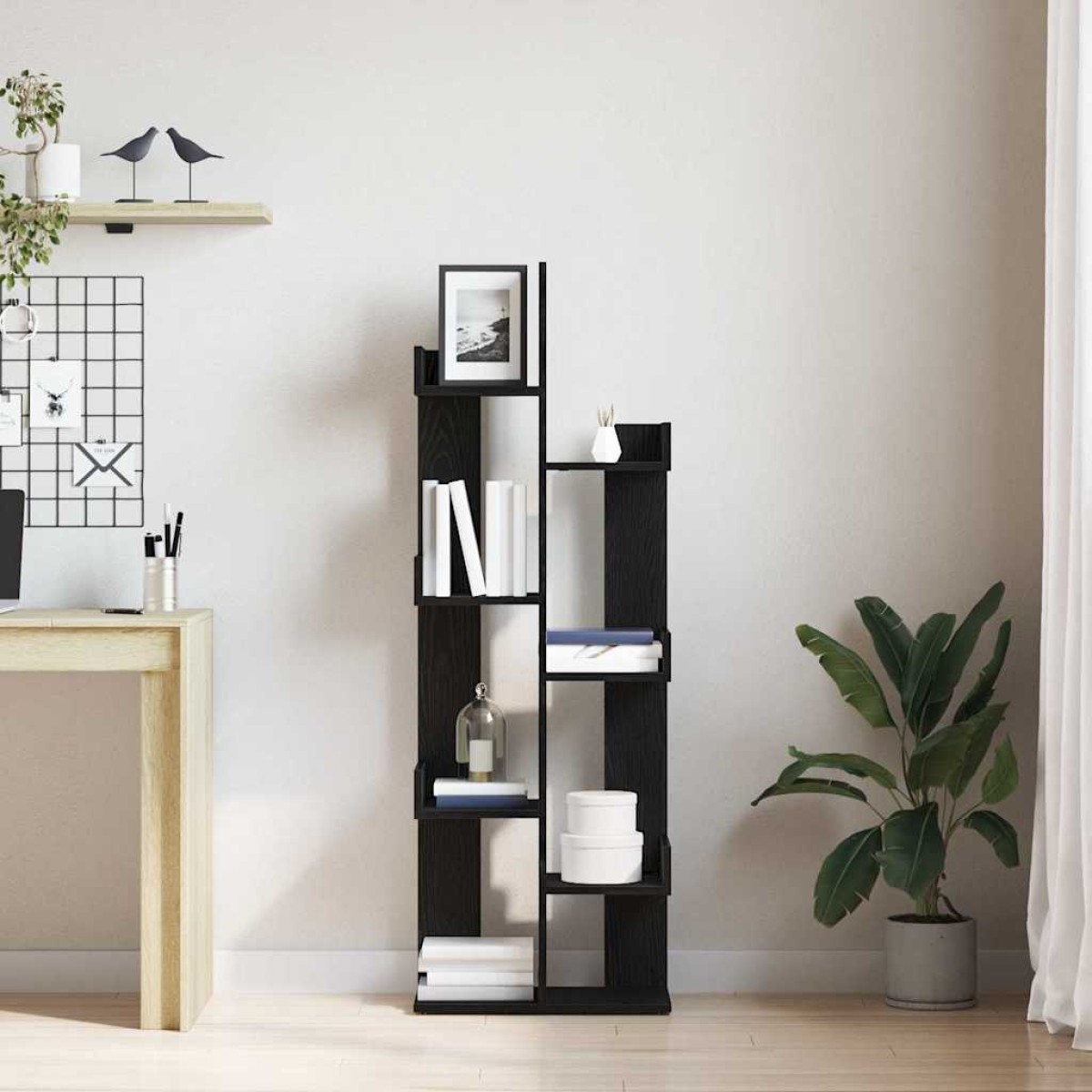vidaXL Βιβλιοθήκη 8 επιπέδων 48 x 25,5 x 140 εκ Επεξεργασμένο Ξύλο