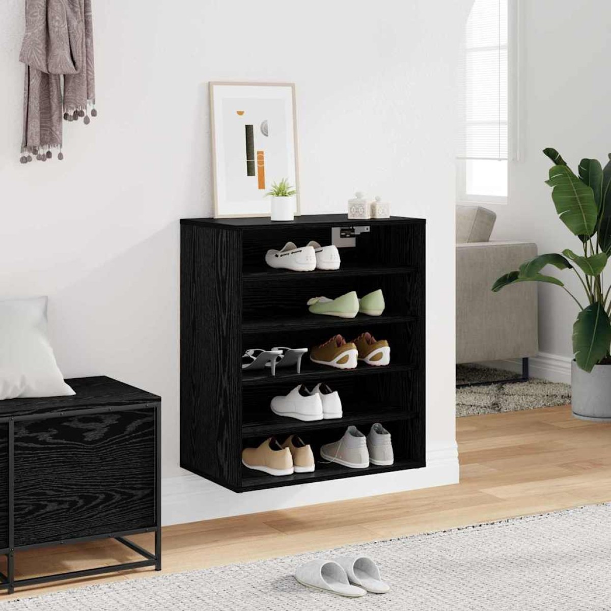 vidaXL Ντουλάπα Παπουτσιών 60 x 35 x 70 cm Επεξεργασμένο Ξύλο