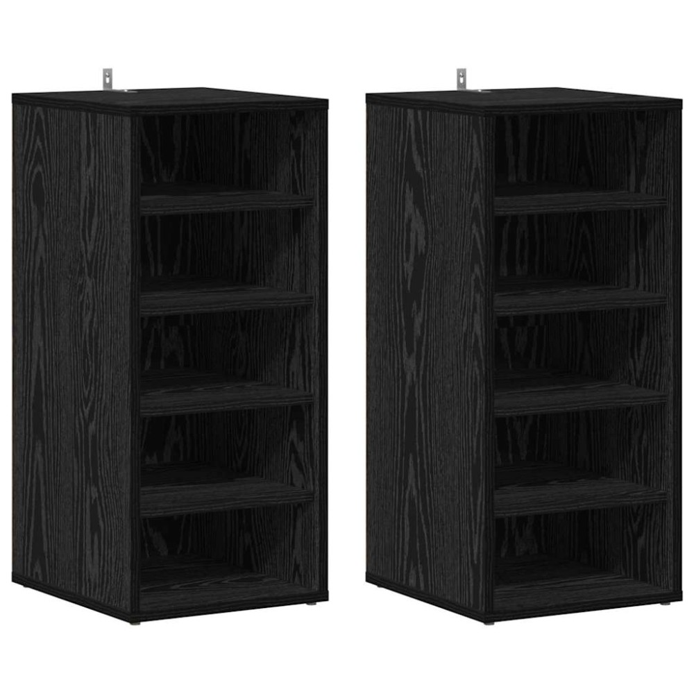 vidaXL Ντουλάπα Παπουτσιών 2 τμχ. 32 x 35 x 70 εκ Επεξεργασμένο Ξύλο