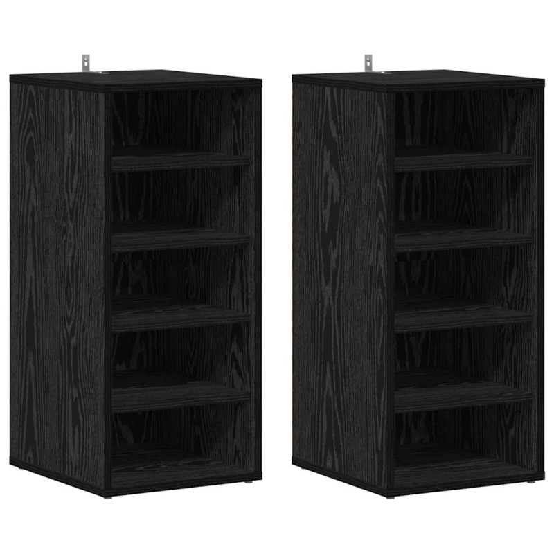 vidaXL Ντουλάπα Παπουτσιών 2 τμχ. 32 x 35 x 70 εκ Επεξεργασμένο Ξύλο