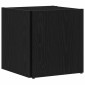 vidaXL Γωνιακά ράφια 33 x 33 x 34,5 cm Επεξεργασμένο Ξύλο Μαύρη Οξυά