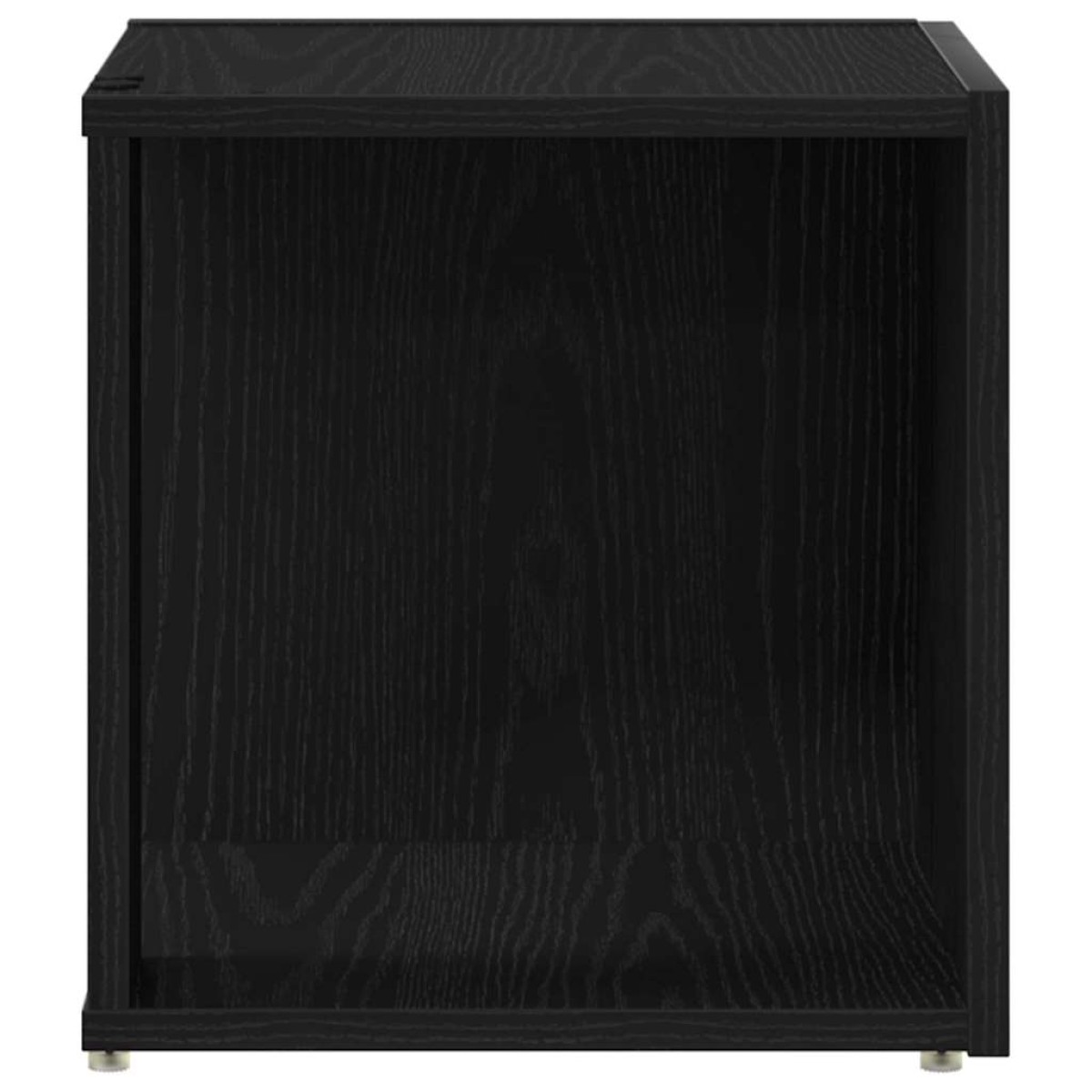 vidaXL Γωνιακά ράφια 33 x 33 x 34,5 cm Επεξεργασμένο Ξύλο Μαύρη Οξυά