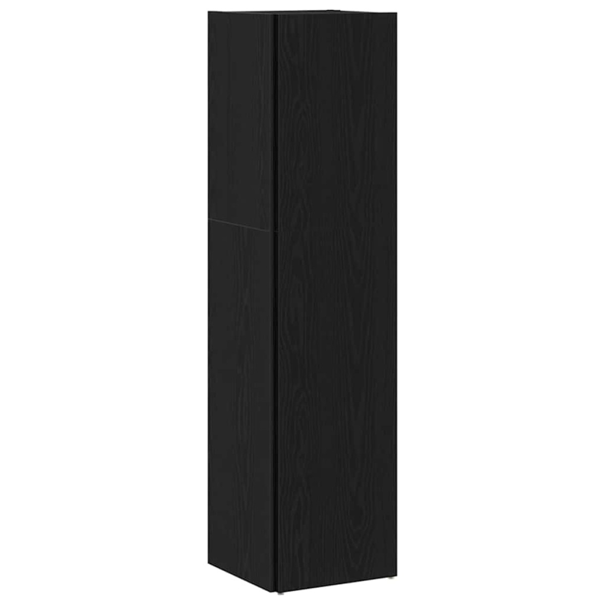 vidaXL Γωνιακά ράφια 33 x 33 x 132 εκ. Επεξεργασμένο Ξύλο Μαύρη Οξυά