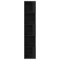 vidaXL Γωνιακά ράφια 33 x 33 x 164,5 cm Επεξεργασμένο Ξύλο Μαύρη Οξυά