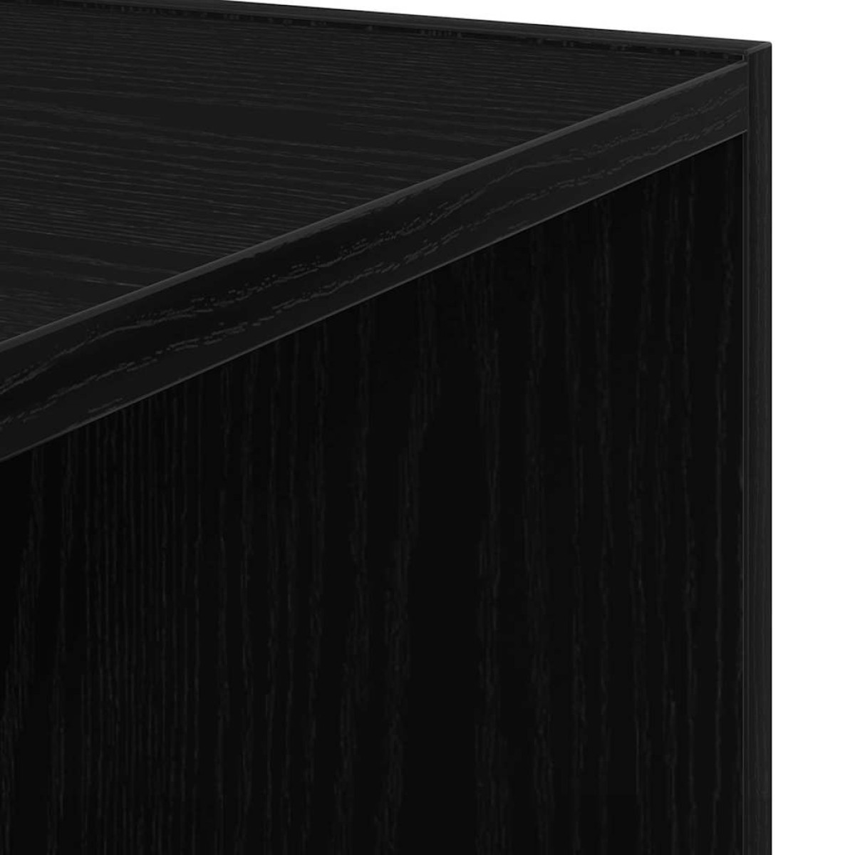 vidaXL Γωνιακά ράφια 33 x 33 x 164,5 cm Επεξεργασμένο Ξύλο Μαύρη Οξυά